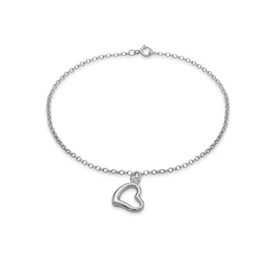 Image of Carissima Gold Women&#039;s 9 ct White 4 mm Oval Belcher Chain T Bar Bracelet of Length 18 cm/7 Inch
