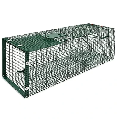 Image of Moorland Stable Wire Cage Animal Trap 5002 Humane Live Trapping of Feral Cat Marten Mink Fox, 90 x 30 cm