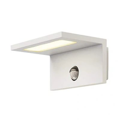 Image of SLV Sensor WL Walls, Paths, entrances, LED spot, Surface Mounted Light Outdoor, Garden lamp / IP44 3000K 9.8W 560lm White 100 Degrees, Aluminium, 9.8 W