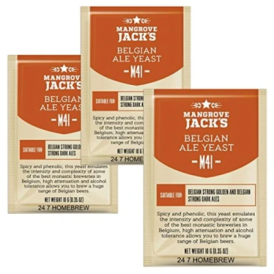Image of 3X Mangrove Jack Yeast Belgian Ale M41 Craft Series 10g Treats 23L