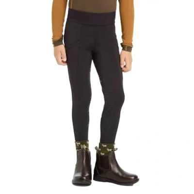Image of LeMieux Mini Childrens Pull Ons Breeches Black 5 6 Years