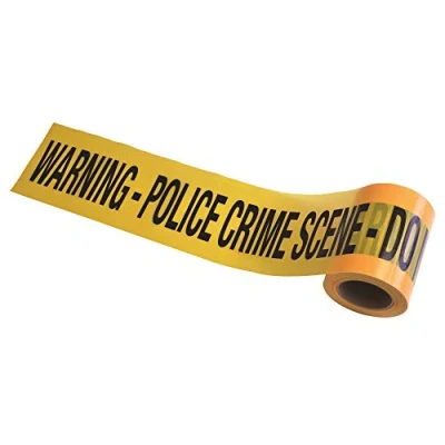 Image of Crime Scene Tape, (30 meters) 1 Roll Perfect Accessory for Halloween Party, Movie Nights, Pranks, Safety Barrier, &amp; More, Yellow/Black