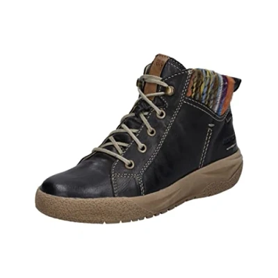 Image of Josef Seibel Women Lace up Ankle Boot Alina 52, Ladies Boots,Width G (Regular),Removable Insole,Waterproof,Black (Schwarz Kombi),37 EU / 4 UK