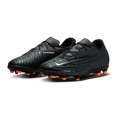Image of NIKE Jr Phantom Gx Club Fg/Mg Sneaker, Black Summit White Dk Smoke Grey, 6 UK Child