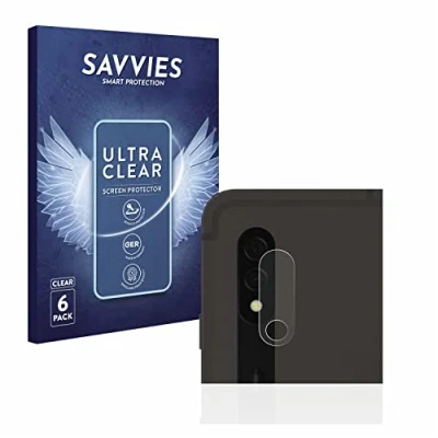 Image of Savvies 6 Pack Screen Protector compatible with Samsung Galaxy Tab S8 Plus 5G (ONLY Camera Lens) Protection Film Clear