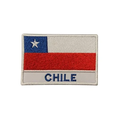 Image of Chile National Country Flag Patch Iron On Sew Embroidery Badge