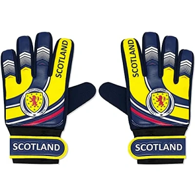 Image of Scotland Official Football Gift Youths Goalkeeper Goalie Gloves