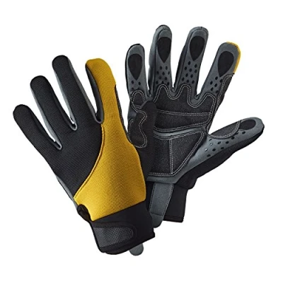 Image of Briers Advanced Grip and Protect Gloves, Yellow/Black, Large