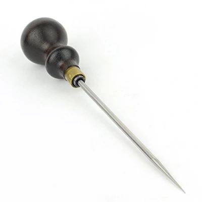 Image of Crown Tools 114R Scratch Awl, Benchwood Handle