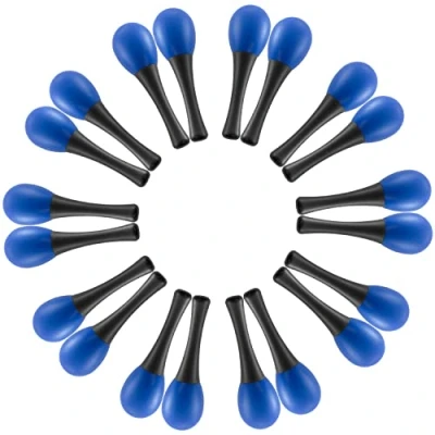 Image of TIGER MAR28 10 BL Mini Egg Maracas Childrens Percussion Shaker Instrument Blue Pack of Pairs
