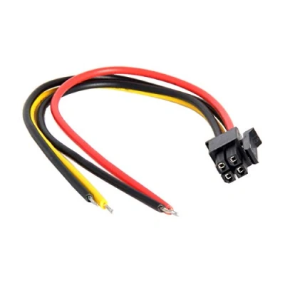 Image of CY ATX Molex Micro Fit Pitch 3.0mm 4Pin Male to Open Wire Adapter Cable 15cm 20AWG UL1007