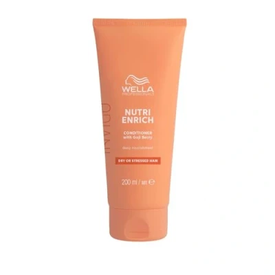 Image of Wella Professionals Invigo Nutri Enrich Deep Nourishing Conditioner Instant Nourishment Anti Frizz With Vitamin E &amp; Goji Berry Restore Dry Damaged Hair 200ml
