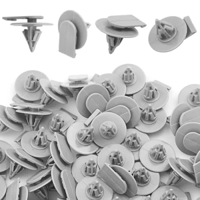 Image of Pulchra 50Pcs Wheel Arch Trim Clips Side Moulding and For M ini One COOPER S R50 R52 R53 R55 R56 Grey Plastic Exterior