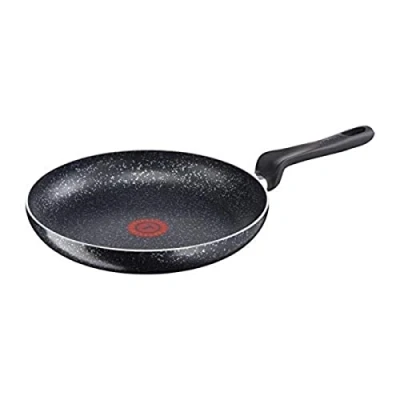 Image of TefaL B3700602 01IZ EP5 Origins Speckled Frying Pan for All Heat Sources Including Induction, Aluminium, 28 cm, Black