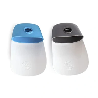 Image of Prince Lionheart Reach It Tap Extender Kids Hand Washing 2 Pack Flexible To Fit Most Taps Removeable Anti microbial Less Mess Grey &amp; Pink