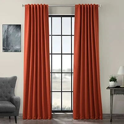 Image of HPD Half Price Drapes Curtain For Room Darkening 50 X 84 (1 Panel), BOCH 201304 84, Blaze