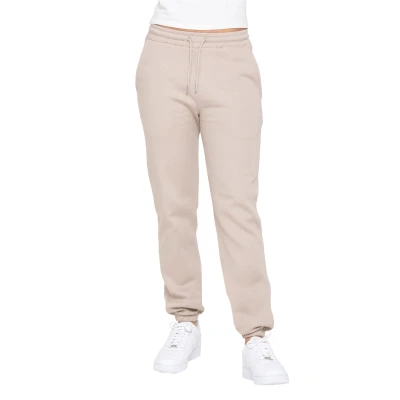 Image of 989Zé ENZO Womens Fleece Lined Joggers Ladies Soft Warm Loungewear Sweatpants (UK, Alpha, XL, Regular, Oatmeal)