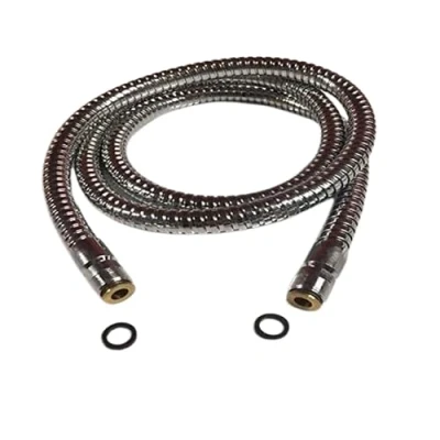 Image of ARA Choices Kitchen Basin Sink Mixer Faucet Tap Replacement Spare Pull Out Spray Stainless Steel Shower Hose Chrome Finish Male/Male Connection