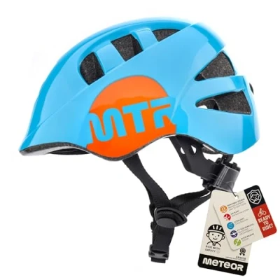 Image of Cycle Helmet For Kids Child MTB Bike Bicycle Skateboard Scooter Hoverboard Riding Safety Lightweight Adjustable Breathable MA 2 (M (52 56cm, 20.4 22 inch), MTR Blue)