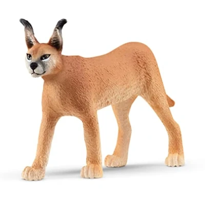 Image of SCHLEICH 14867 Caracal Female Wild Life Toy Figurine for children aged 3 8 Years