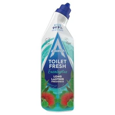 Image of Astonish Eucalyptus Toilet Fresh Gel, Kills 99.9% of Bacteria, Limescale Prevention, 750ml