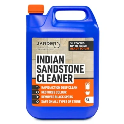 Image of Jarder Indian Sandstone Cleaner 5L Removes Dirt, Grime, Algae, Mould, and Black Spots, Restores Colour, Safe on All Stone Types
