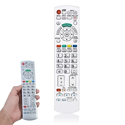 Image of TV Remote Control fit for Panasonic N2QAYB000504, Universal N2QAYB000673 N2QAYB000785 TX L37EW30 L42ES31