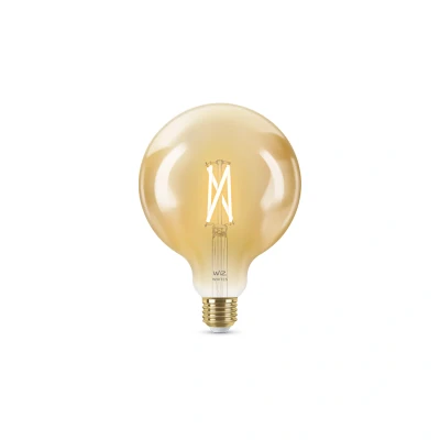 Image of RGB/Tuneable White E27 Antique Filament Lamp 7W=50W G125 Kosnic WiZ Pro