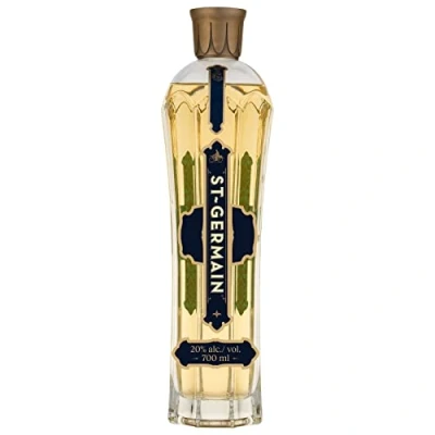 Image of St Germain French Artisanal Elderflower Liqueur, 20% ABV, 70cl / 700ml, Made with Fresh Handpicked Elderflowers, No Artificial Flavours