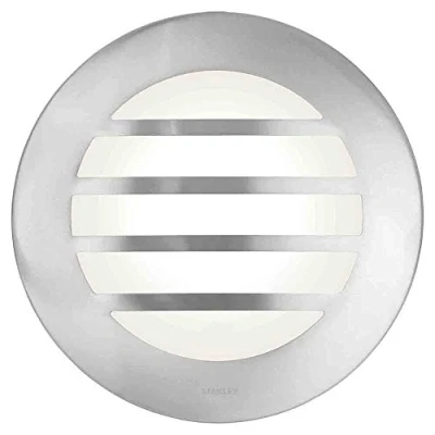 Image of Stanley Tahoe Wall Light Flush Garden IP44 Rated Outdoor Bulkhead (Stainless Steel)