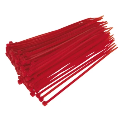 Image of Sealey Cable Tie 200 x 4.4mm Red Pack of 100