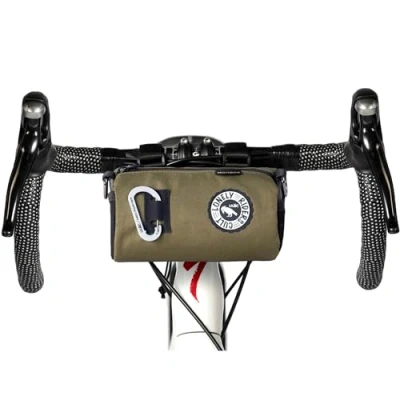 Image of ULAC NEO PORTER COURSIER SPRINT Bicycle Handlebar Bag, Bike Front Feed Bag for Road Bike, Mountain Cycling Travel (Moss, 1.5L)