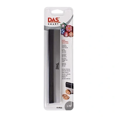 Image of DAS Smart Flexible Stainless Steel Clay 28x8x1.5cm Blade with a Rubber Handgrip, Ideal for Professionals &amp; Hobbyists