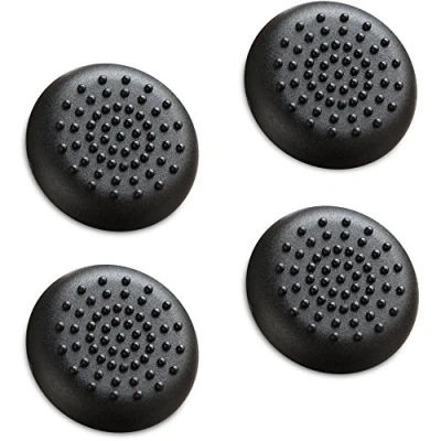 Image of Fosmon Silicone Thumb Stick Analog Controller Grip Caps (4 Pack/2 Pair) Compatible with Xbox One Controllers, Elite (Black)
