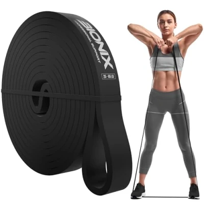 Image of Bionix Resistance Bands Set 25lb Medium, Pull Up for Exercise, Workout, Powerlifting, CrossFit, Yoga Men and Women
