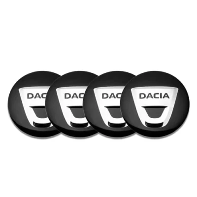 Image of 4Pack of Wheel Cap Stickers for Dacia Duster 2010 2017,Wheel Stickers, Hub Cover, Tire Rim Cover Sticker, Badge Sticker Accessories