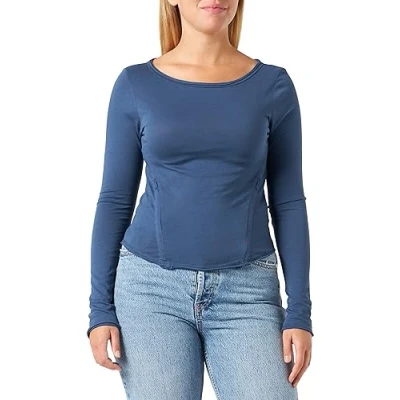 Image of G STAR RAW Women&#039;s Adjustable slim boat t ls wmn, blue (rank D23804 4107 868), M