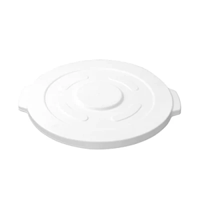 Image of Vogue White Round Container Bin Lid 38Ltr Waste Food Storage Restaurant