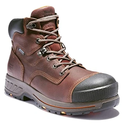 Image of Timberland Pro Mens 6 in Helix Hd Ct Wp Shoe, 14 UK, Dark Brown