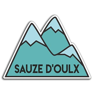 Image of 2 x 10cm Sauze D&#039;Oulx Italy Vinyl Stickers Fun Sticker Laptop Luggage #32428 (10cm Wide)