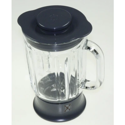 Image of DeLonghi KW715006 mixing bowl food processor glass liquidiser complete grey including filler cap