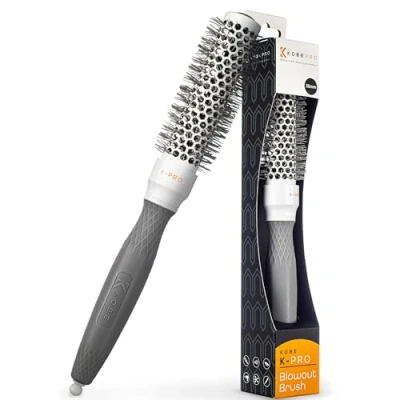 Image of K Pro 25mm Radial Ceramic &amp; Ionic Hair Brush for Blowout Blowdry Professional Blow Dry Salon Quality Results, Enhance Volume and Shine, Ideal All Types