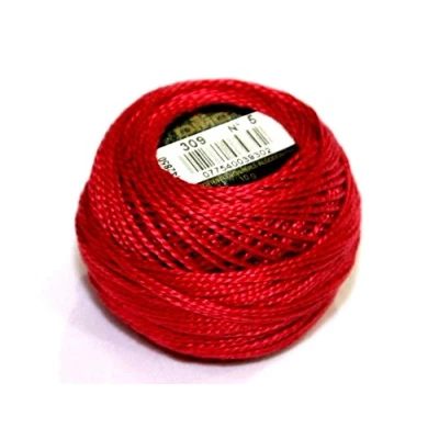 Image of DMC Cotton Perle Thread Size 5 309 per 10 gram ball