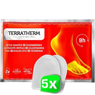Image of Toe Warmers adhesive, Foot Warmer for 8 hours of warm feet, Pads as well Heat Warmers, suitable all types shoes, extra thin, and comfortably soft, 5 Pairs