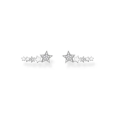 Image of Thomas Sabo Women Stud Earrings Ear Climber Stars 925 Sterling Silver H2159 051 14