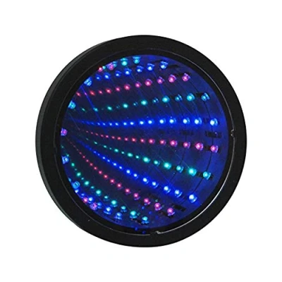 Image of RHTrading Premium Infinity Mirror Tunnel Lamp LED Lighting Sensory Battery or USB Powered Protective Film Must Be Peeled Off