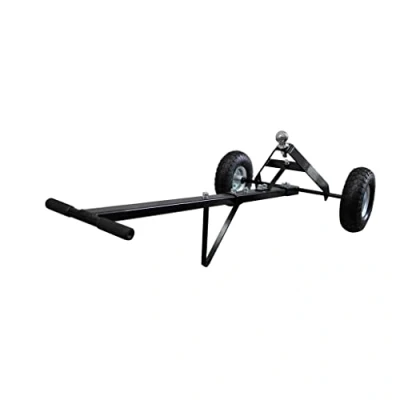 Image of &#039;vidaXL Utility Trailer RV Camper Boat Hand Dolly with Robust Steel Construction, Load Capacity of 275kg and All Terrain Pneumatic Tires