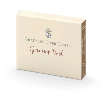 Image of Graf von Faber Castell Ink cartridges, Garnet Red 6X