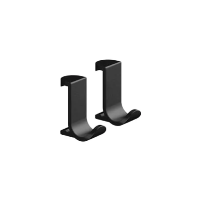Image of Hansgrohe WallStoris Towel Hook Wide, Matt Black, 27914670