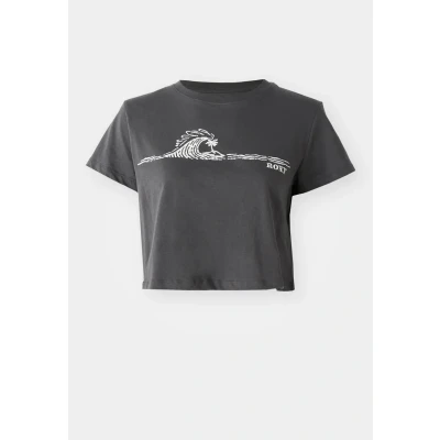 Image of Roxy People Speak Print Tshirt, Women&#039;s, Size: Medium, Phantom